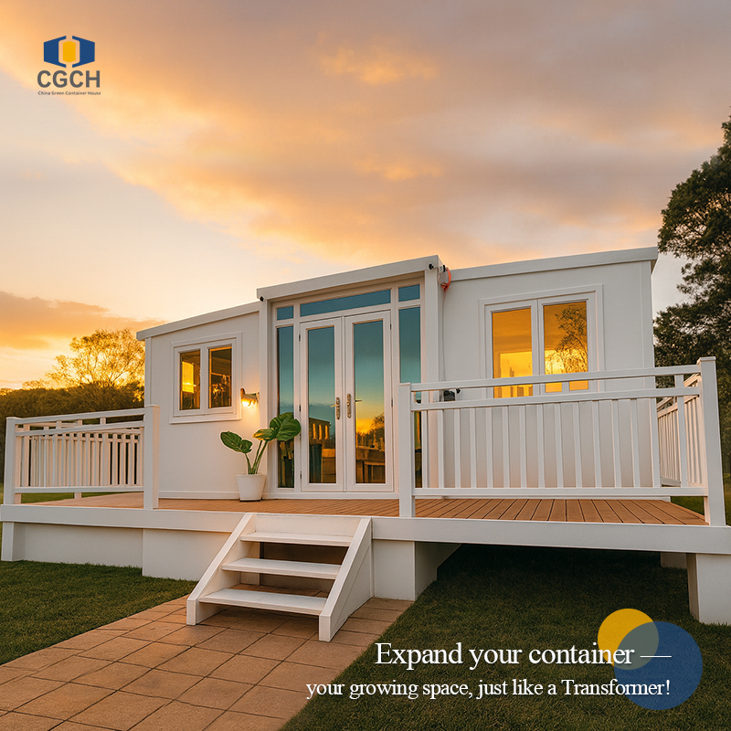 Expandable container house| Like a transformer, from 20㎡ to 200㎡, the shape and function can be changed as you like